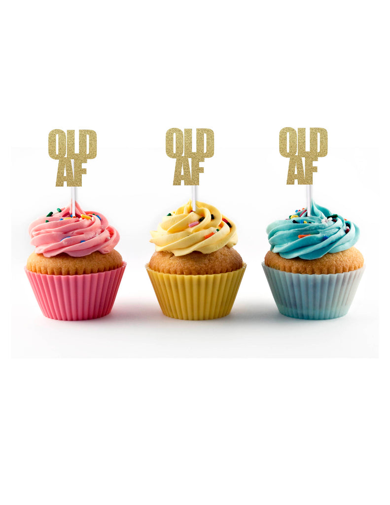 Old AF Cupcake Toppers (12 count)