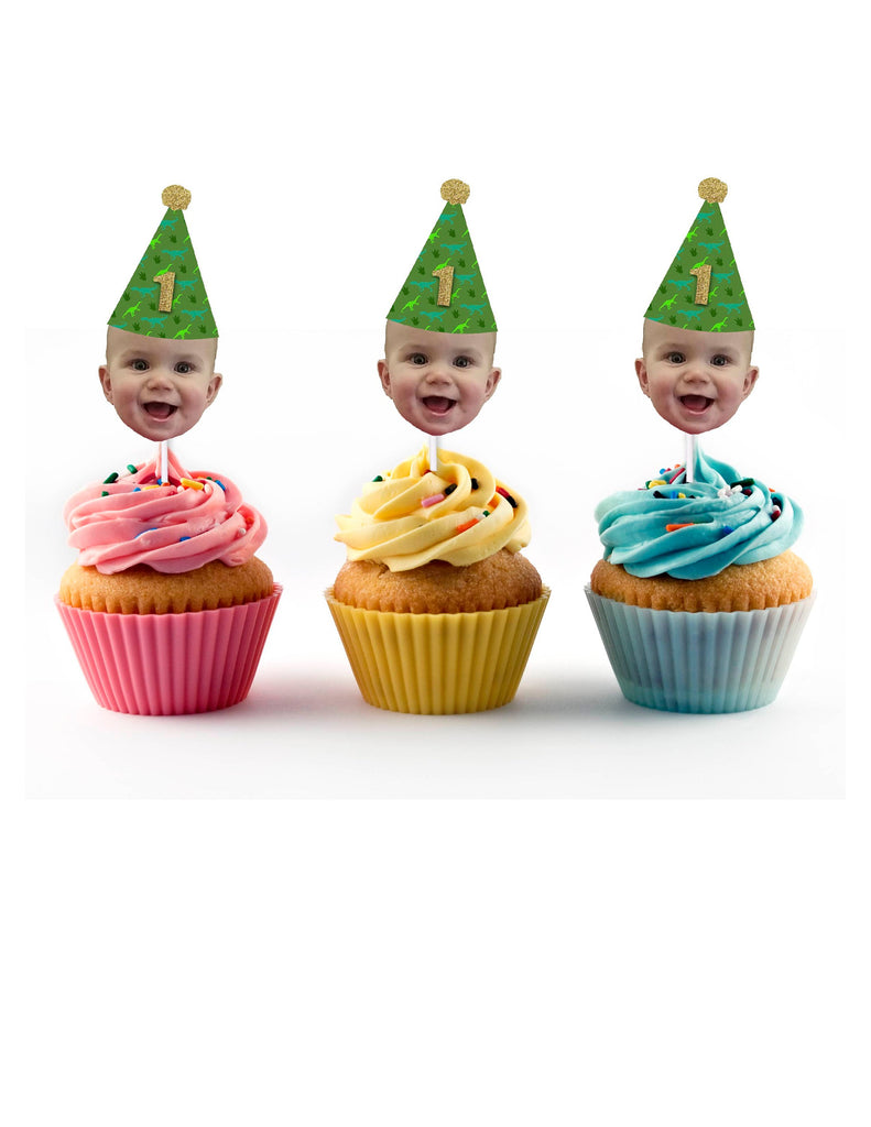 face cupcake topper