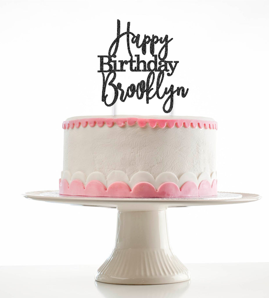 Happy Birthday Glitter  Personalized with Name