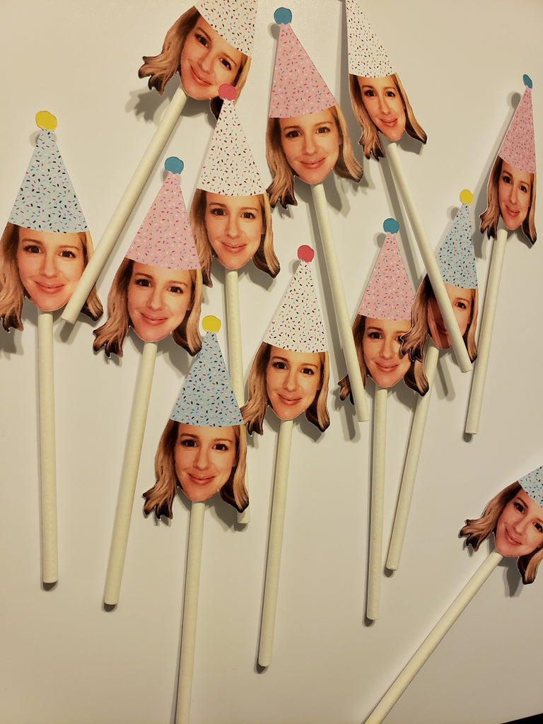 Ice cream party cupcake toppers