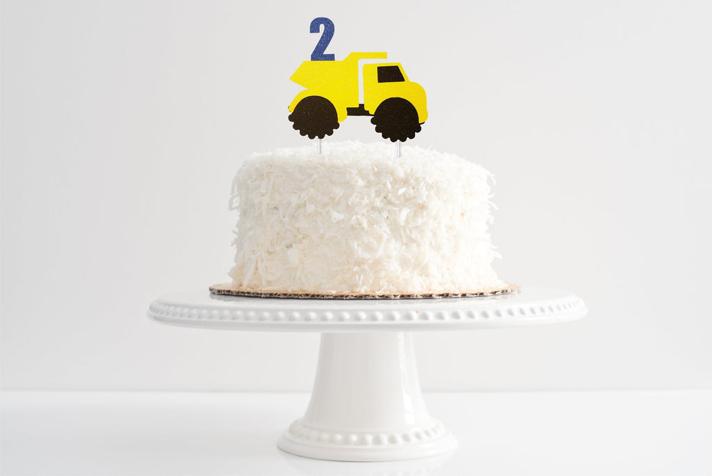 dump truck cake topper