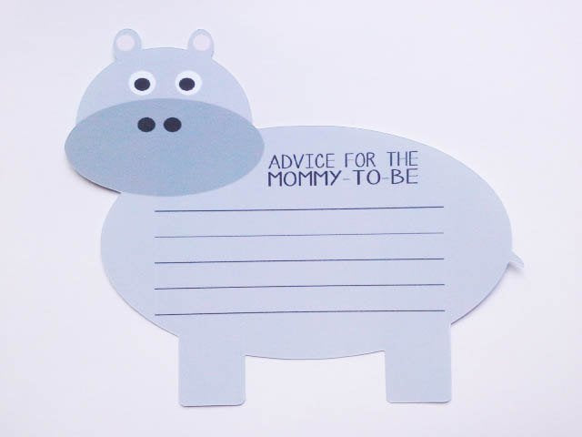 baby shower mom to be advice cards