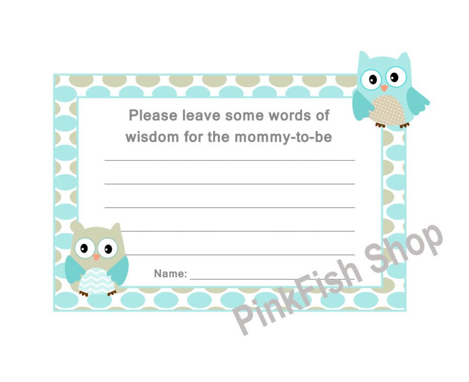 Baby boy baby shower wishes cards