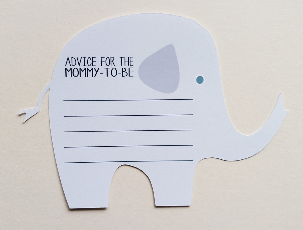 Baby shower advice cards for mom to be