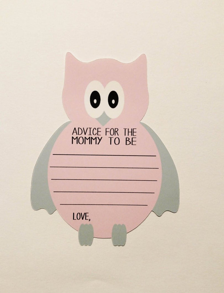 Baby girl mom to be wishes cards