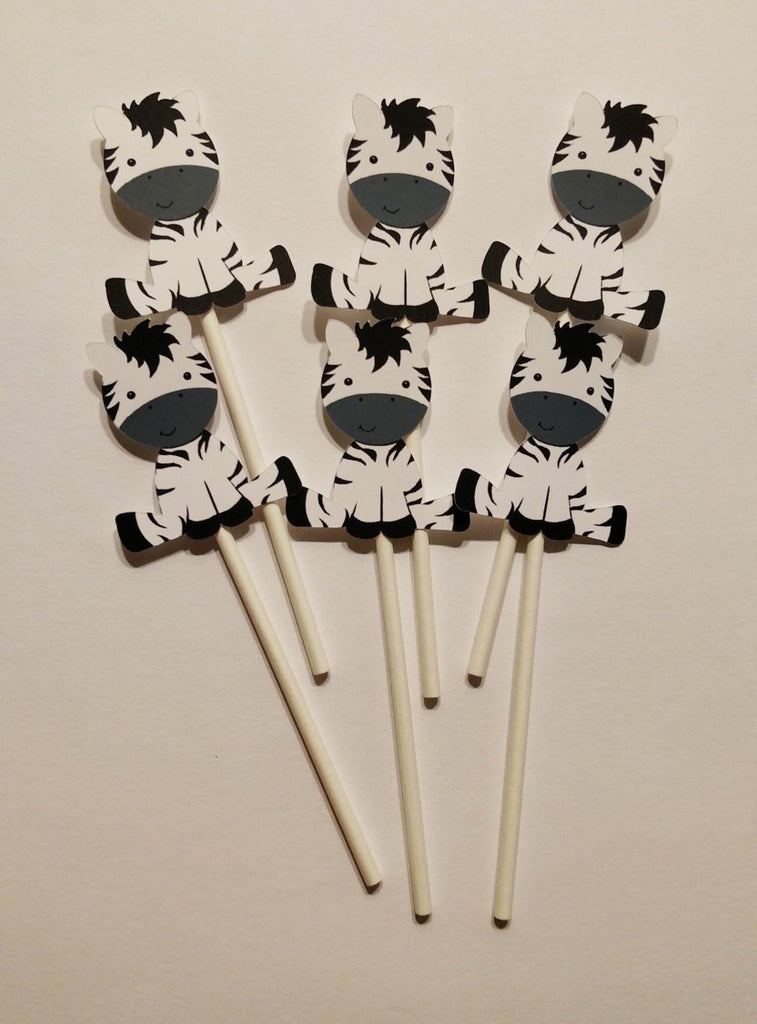 Baby Zebra Cupcake Toppers 
