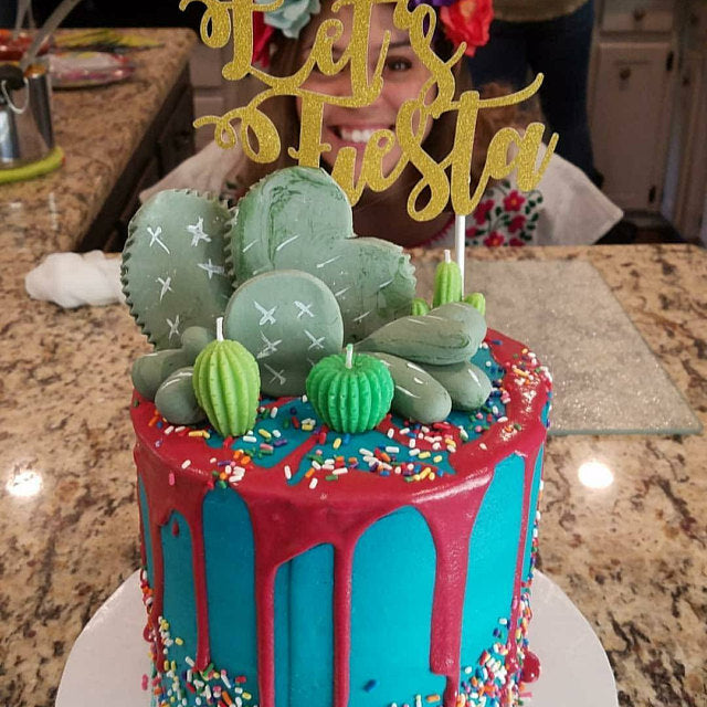 Lets Fiesta Cake Topper