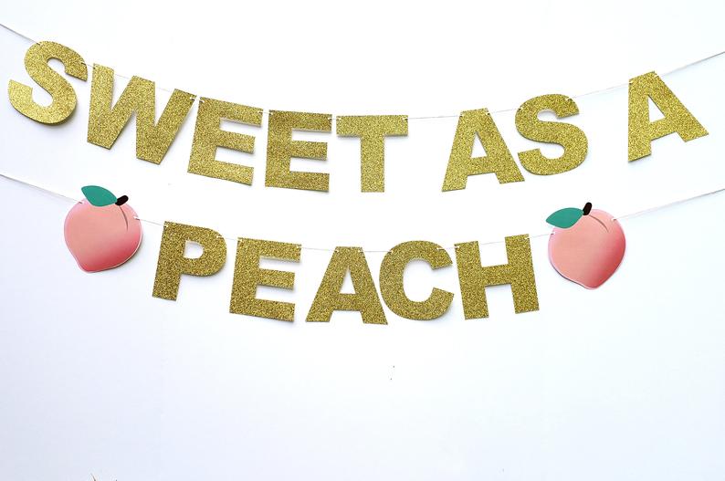 fruit banner peach