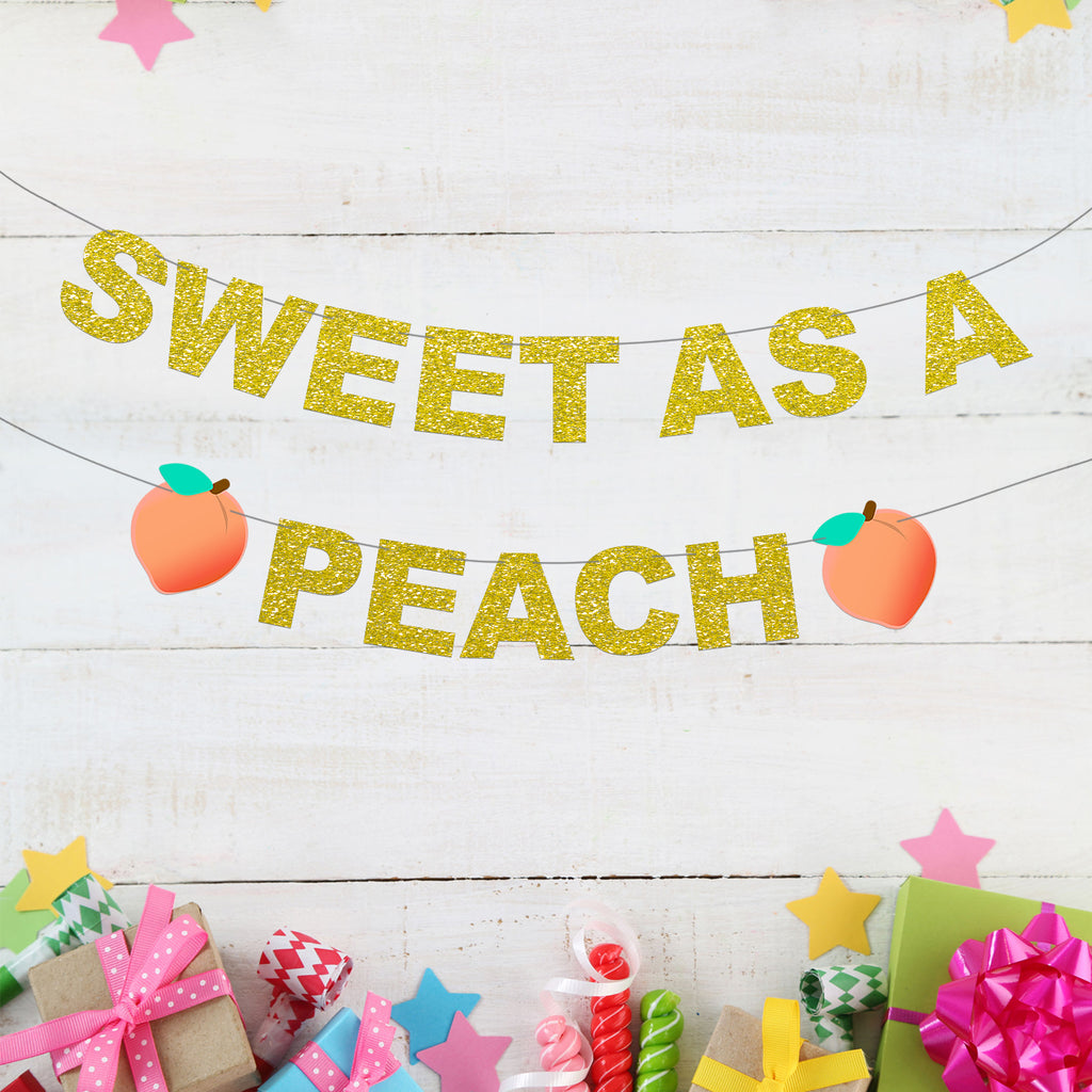 One sweet peach party decorations
