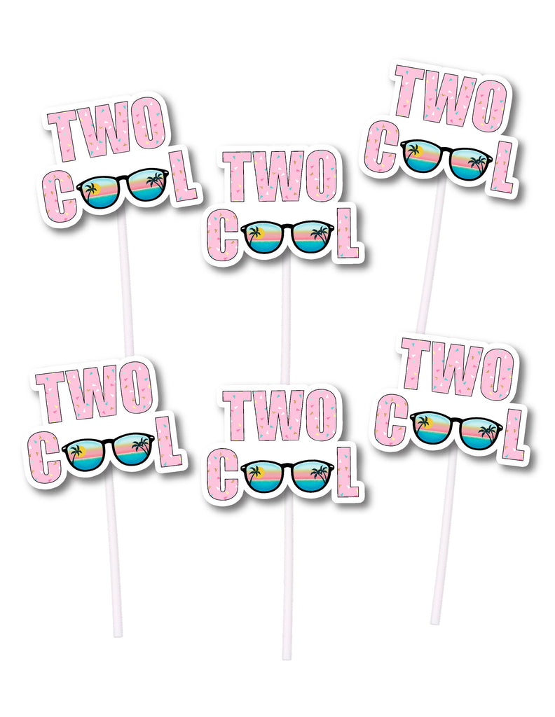 Cool cupcake toppers for a too cool party