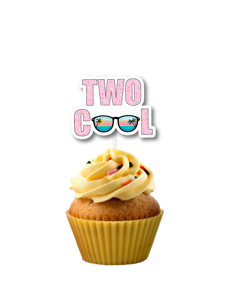Cool cupcake toppers for a too cool party