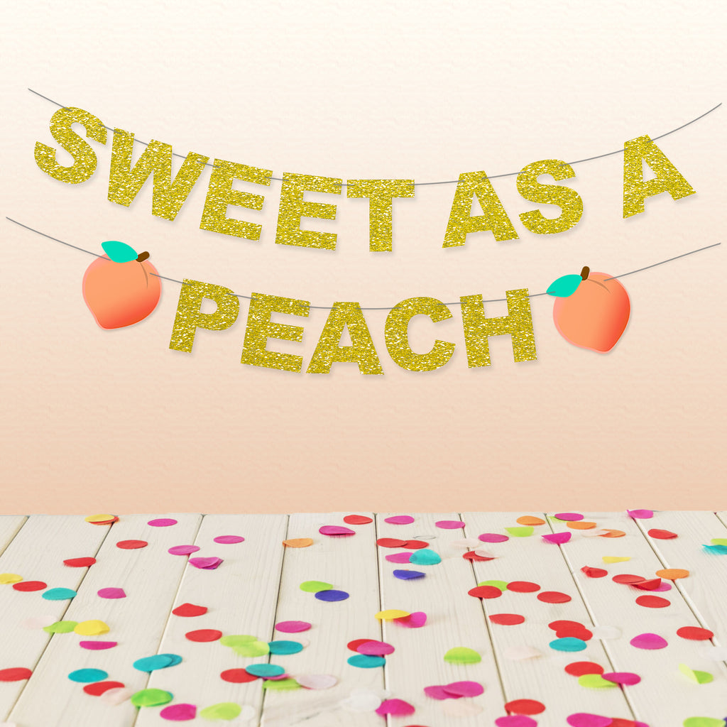 peach party decorations